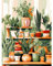 HEIBAGO Paysage Peinture par numéros pour Adultes, Kit de Peinture à l'huile sur Toile par numéro pour Débutants, Peinture à l'huile DIY Verdure pour la Décoration de la Maison,30X40cm