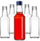 KADAX Lot de 10 bouteilles en verre à remplir - 200 ml - Bouteilles de liqueur vides avec bouchon à vis - Bouteilles pour liqueur, liqueur, eau-de-vie (bleu)