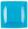 VARZI Set 15 Piatti Fondi Di Plastica Quadrati 8cm 1956 (Azzurro)