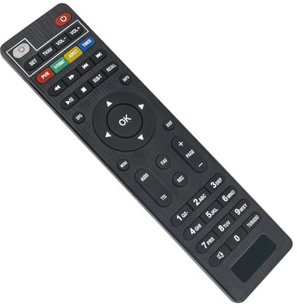 VINABTY Telecomando sostituito per Dcolor Full HD Scart TV Stick Riceve DVB-T2 Telecomando