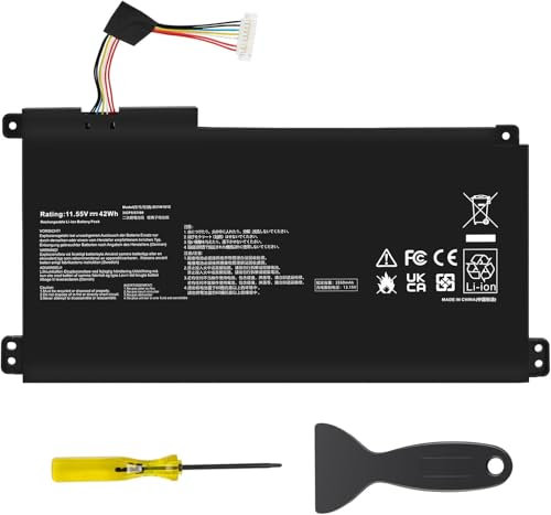 JIMACRO B31N1912 Laptop Battery Compatible with Asus VivoBook 14 E410M E410MA L410M L410MA E410KA-EK139TS E510KA-EJ033TS F414MA L510MA R522MA E510MA Series B31N1912 C31N1912(11.55V/42Wh)