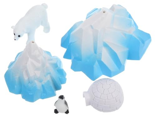 POPETPOP 5stücke Pinguin-miniaturstatue Realistische Tierfigur Pinguin-Modell Für Puppenhaus Mikrolandschaft Dekoration Aquarium Heimdekoration Büro Schreibtisch