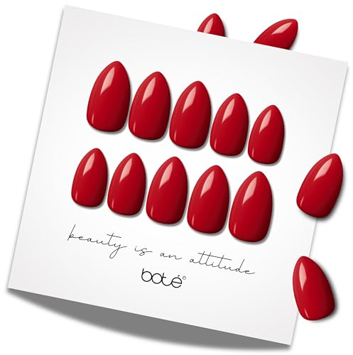 BOTÉ Press on Nails Set, 30 wiederverwendbare Kunstnägel zum Aufkleben, Nägel zum Kleben aus koreanischem Premium Gel, Klebenägel Finger, künstliche Fingernägel | Nägel zum Kleben aus koreanischem Premium Gel, Klebenägel Fingernägel