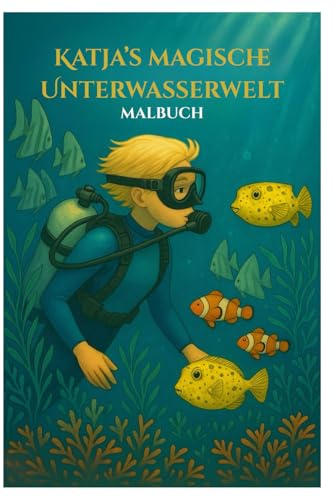 Katja's Magische Unterwasserwelt: Malbuch über Fische und faszinierende Informationen über die Unterwasserwelt, 6x9 Zoll, Geschenkidee, Freizeitbeschäftigung, Stressabbau, Spass