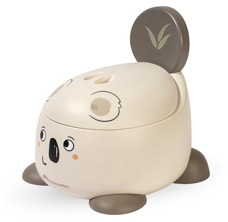 Bebeconfort Pot Bébé Toilette Confort, 12-36 Mois (max. 20 kg), Jolis Motifs D'animaux, Ergonomique & Compact, Facile à Nettoyer, Pare-éclaboussures Hygiénique, Toilette Enfant Antidérapante, Koala