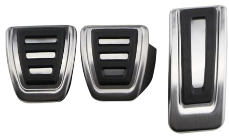 Bremse Fußpedal Für VW Für Golf 7 Für GTI MK7 Für Skoda Für Octavia Für A7 Edelstahl Fuß Kraftstoff Pedal Bremse Kupplung Pedale Abdeckung Zubehör Auto Pedale(3piece MT)