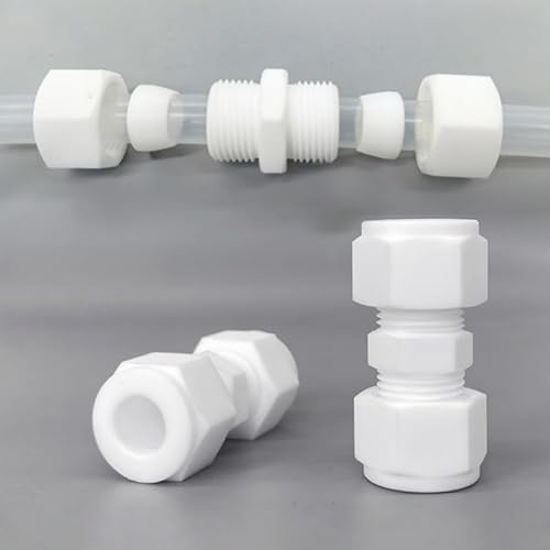 QLXIAOIA PTFE-Verbindung mit Außengewinde – Außengewindeenden – ideal for Öl-, Wasser- und Gasanwendungen – 1 Stück(D1/2 10)