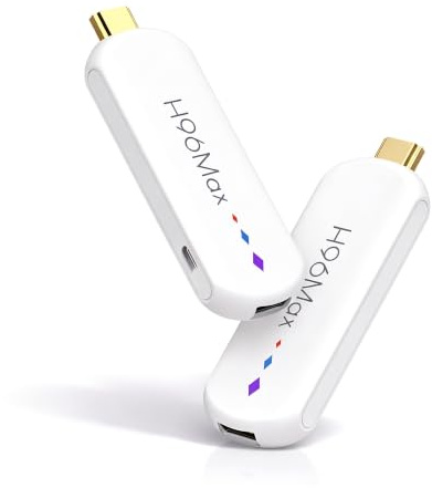 SENECESLI Android 14.0 TV-Box, 4K Ultra HD Streaming-Media-Player, Smart-TV-Stick mit Sprachfernbedienung, 2 GB RAM, 16 GB ROM, 2,4 GHz/5 GHz Dual-WLAN