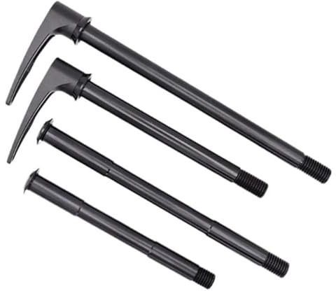 Vibsky Aluminum Alloy Bike Thru Axle Skewer Lever 12x142mm 12x148mm Quick Release Thru-Axle Rod with Nut for MTB Bicycle Maintenance Tool Black