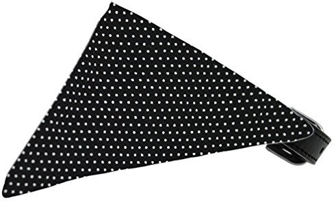 Mirage Pet Products Black Swiss Dots Hundehalsband, Schwarz, Größe 12