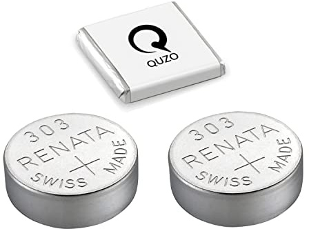 2 x Renata 303 Watch Battery 1.55v SR44SW Mercury Free