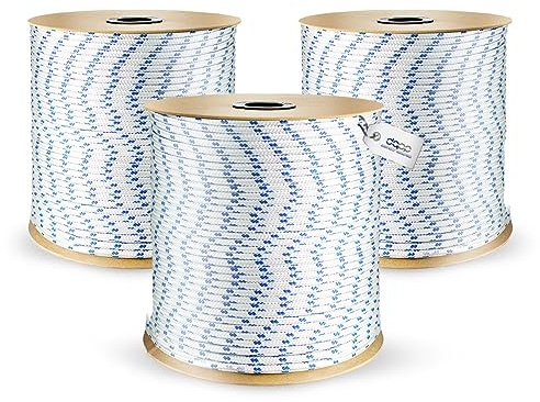 50m POLYPROPYLENSEIL 2mm WEIß Flechtleine Textilseil geflochten