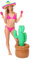 0127QCU8IQG ILOVEFANCYDRESS Un Cactus Gonflable Mexicain de 90cm de Haut. Ideal pour Les fêtes aux Couleurs du Mexique.