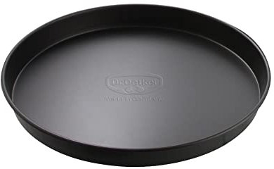 Dr. Oetker Pizza- & Kuchenblech Ø 20 cm, Backblech für saftigen Kuchen & knusprige Pizza, Kuchenform aus Stahl mit Antihaftbeschichtung, Menge: 1 Stück, Schwarz