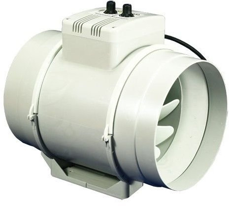 Rohrventilator Dalap AP 125 T mit Temperatur - u. Drehzahlregelung