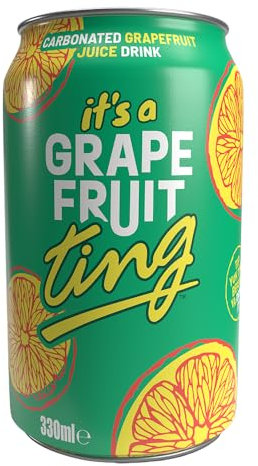 Ting Zesty Fruit Fizz Sparkling Grapefruit Drink, 24 x 330 ml