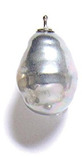HEIDE HEINZEDORF Einhaenger Paar Perle Grey Big H22E1293 fuer Creolen
