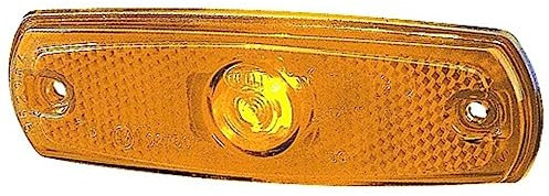 HELLA 2PS 962 964-018 Seitenmarkierungsleuchte - 24V - Einbau - Lichtscheibenfarbe: gelb - links/rechts