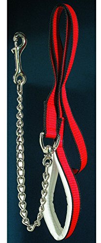 Göbel Reitsport Zubehör Führstrick Führleine mit Kette Gesamtlänge 1,80 m blau