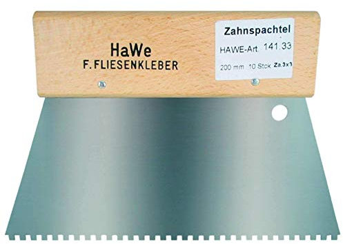 HaWe Zahnspachtel 4-Eck, 200 mm, 141.33