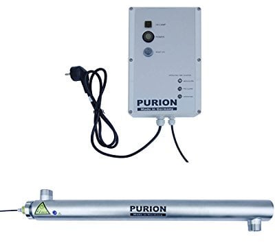PURION 2501 Sistema UV Limpieza de Piscinas de Agua Clara Luz Ultravioleta Acero Inoxidable con monitorización de por Vida
