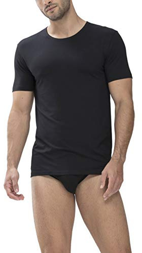 Mey Basics Serie Dry Cotton Herren Shirts 1/2 Arm Schwarz S(4)