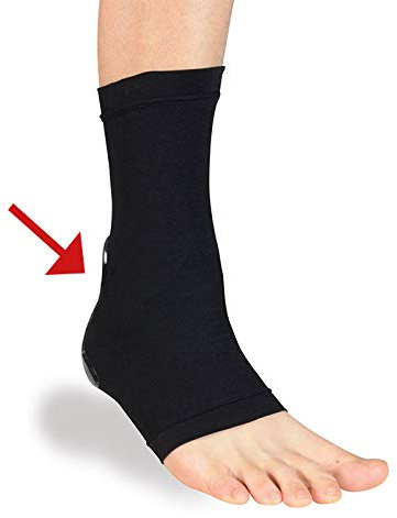 X-FOOT Polsterstrümpfe - (Back) Paarpreis - Universalgröße - effektive Druckentlastung für die Achillessehne - optimal für Eishockey/Ski/Inliner/Wandern/Freizeit & mehr