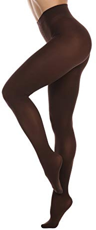 EVERSWE Women's 80 Den Soft Opaque Tights, Women's Tights (S/M, Coffee)