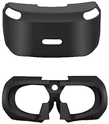 Anti-Slip Soft Silicone Case Skin VR 3D Viewing Glass Protective Case Replacement for PS4 VR PSVR Headset Cover