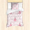 ABAKUHAUS Prinzessin Bettbezug Set, Princess Mystic Kerzen, Milbensicher Allergiker geeignet mit Kissenbezügen, 135 cm x 200 cm - 80 x 80 cm, Rose Pale Pink Weiß