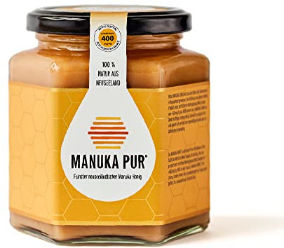 MANUKA PUR - (MGO 400+ 500g - Premium Manuka-Honig aus Neuseeland - 100% reiner Manuka-Honig ohne Zusatzstoffe - berpr fter Methylglyoxal Gehalt - Qualit t Laborgepr ft