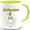 Tasse Ostern Du bist mein Lieblingshase Geschenk Osterhase Liebesbotschaft Spruch Becher Büro Geschenkidee Ostern (Hellgrün)