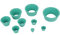 Cono adaptador de filtro, embudo de silicona, 9 en 1Pratical filtro adaptador conos tapón de goma Buchner embudo frasco Filtración Set para conjuntos de filtración