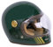 BY CITY Retro Motorradhelm Integralhelm Fiberglas, DARK GREEN, S