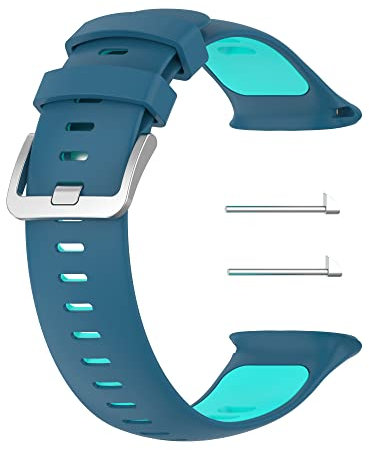 Chofit Armband kompatibel mit Polar Vantage V2, weiches Silikon, Sport-Ersatzarmband für Vantage V2 Smartwatch, zweifarbig, Blaugrün