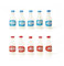 Odoria 1/12 Scale Dolls House Miniature Milk Bottles Dollhouse Accessories, 10Pcs