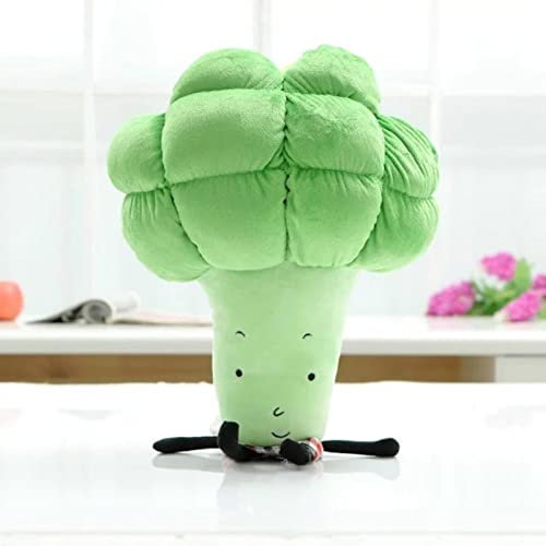 ZYKAA 70cm Gemüse Plüschtier Süße Simulation Pflanze Gefüllte Puppe Mais Kürbis Wassermelone Plüsch Puppe Sofa Kissen Wohnkultur-Brokkoli 45cm