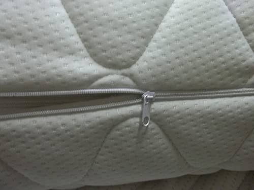 Coprimaterasso di ricambio, 160 x 190 cm, trapuntato, con chiusura lampo, diverse altezze (160 x 190 x 17 cm)