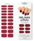 MOYOU LONDON Halbgehärtete UV Gel Strips - 20 Stück - Gel-Nagelfolien UV Härtend für Maniküre in Salonqualität - Mulled Wine