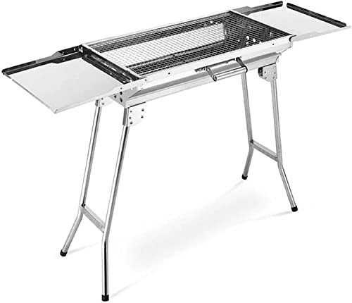 Gasgrill im Freien großer Edelstahl-Holzkohle-Grill-Grill-tragbarer freier Installations-Griff-faltender BBQ-Ofen-Park, der Grill-Werkzeuge kocht
