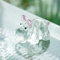 HDCRYSTALGIFTS 7,1 cm Kristall-Nilpferd-Figuren, Sammlerstücke, Geschenk für Mutter von Tochter, Kunstglas, Nilpferd, Statue, Tier, Briefbeschwerer, Ornament für Tisch, Heimdekoration