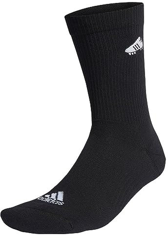 adidas Unisex Soccer Boot Embroidered Socks, Black/White, 45-48