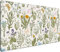 Cute Flowers Desk Mat Pressed Dried Floral Mouse Pad Neutral Beige Sage Green XXL Large Extended Gaming Mousepad Deskmat 31.5x15.75 in, Laptop Keyboard and Mouse Mat for Women Office Gamer Girl