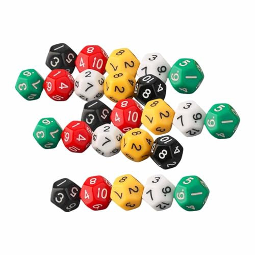 kowaku 25-teiliges polyedrisches Würfel-Tisch-Gaming-Würfel-Brettspiel, mehrseitige Sammlerwürfel für Rollenspiele