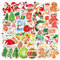 SEGXN 50PCS Christmas Stickers,Holographic Shiny Christmas Decorations Stickers,Used for Scrapbooks,Laptops,Cars,Water Bottles,Skateboards,Gift Wrap and Christmas Party Decorations(Christmas A)