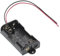 Portabatterie 2x AA 3V con Cavi - Scatola di Plastica con Fili da 150mm per Progetti Fai da Te. Compatibile con Batterie (2 Slot x 1.5V)