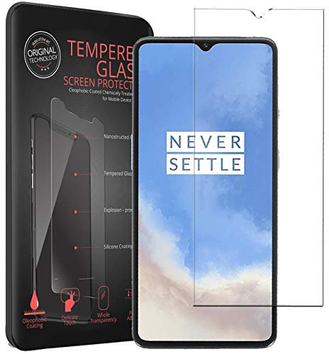 CoolGadget Panzerglas für OnePlus 7T, 2er Set, 9H Härtegrad, Anti-Kratzer, Blasenfrei, HD Klar, 0,27mm Dünn