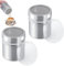 2 x Cocoa Sprinkler, Ice-Sugar Sprinkler, Chocolate Powder Shaker, Stainless Steel Sprinkler Box with Lid, for Spice Powder, Icing Sugar, Salt, Cocoa Powder, Pepper, Paprika, etc