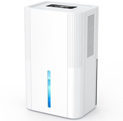 Luftentfeuchter Elektrisch 2700ML, Automatischer Abtauung & Abschaltung, 6/8/10h Timer, Leiser Betrieb, 7 Farben Nachtlicht, Schlafmodus, Raumentfeuchter für Bad, Küche, Wohnzimmer, Keller