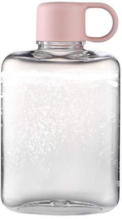 Hogvinnatil Borraccia piatta, 360 ml, senza BPA, sottile, per borsa e attività all'aperto, portatile, leggera e compatta, per viaggi, sport e palestra